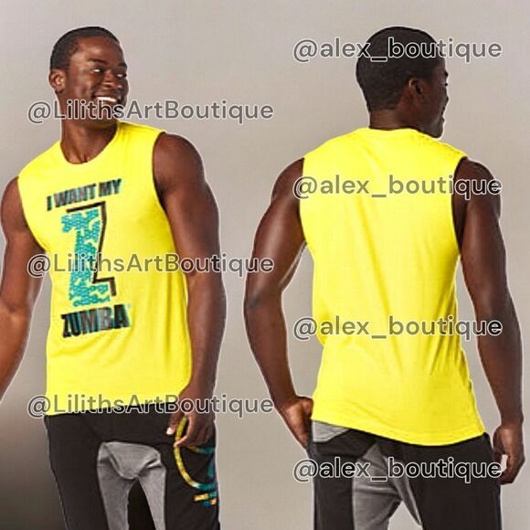 🖤Zumba Muscle Unisex Tank(H012)-Size Xs/S - Picture 1 of 7